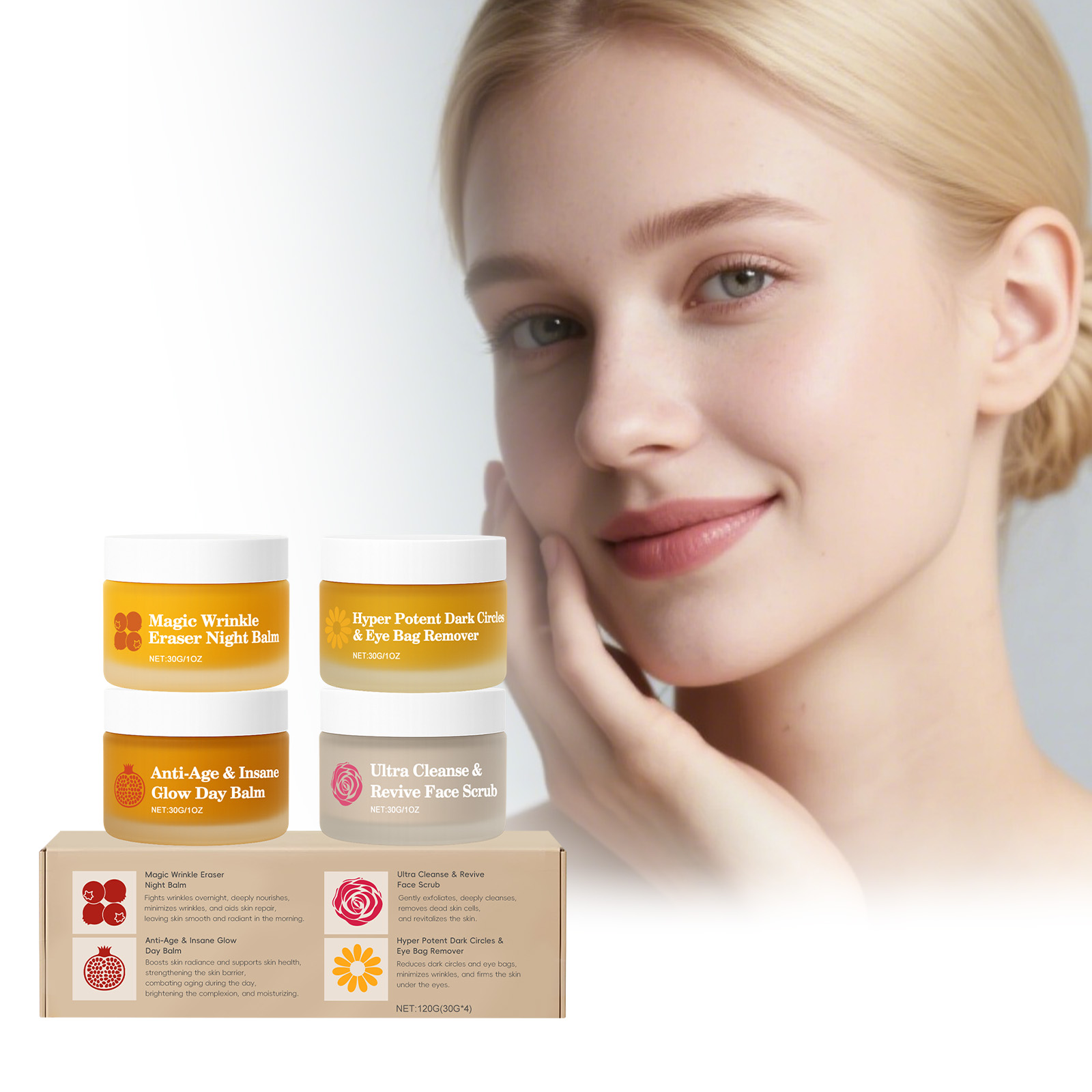 Anti-Aging Face Cream - Multi-efeito dia e noite terno de