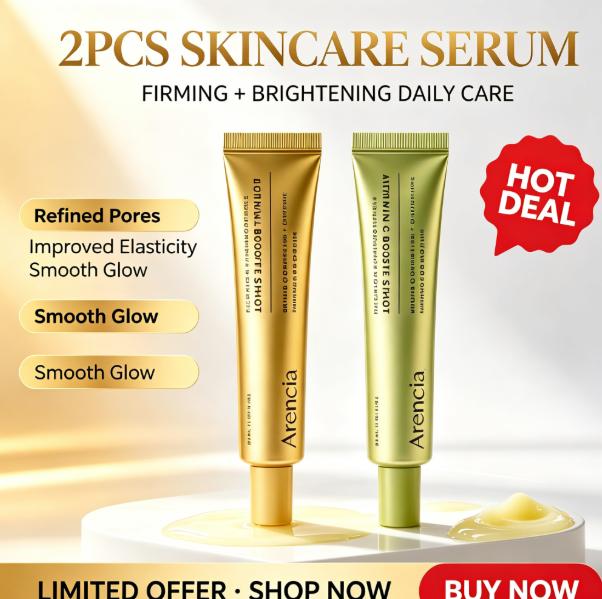 Vitamin C Serum Face - Sérum Arencia Booster Shot 2Pcs com