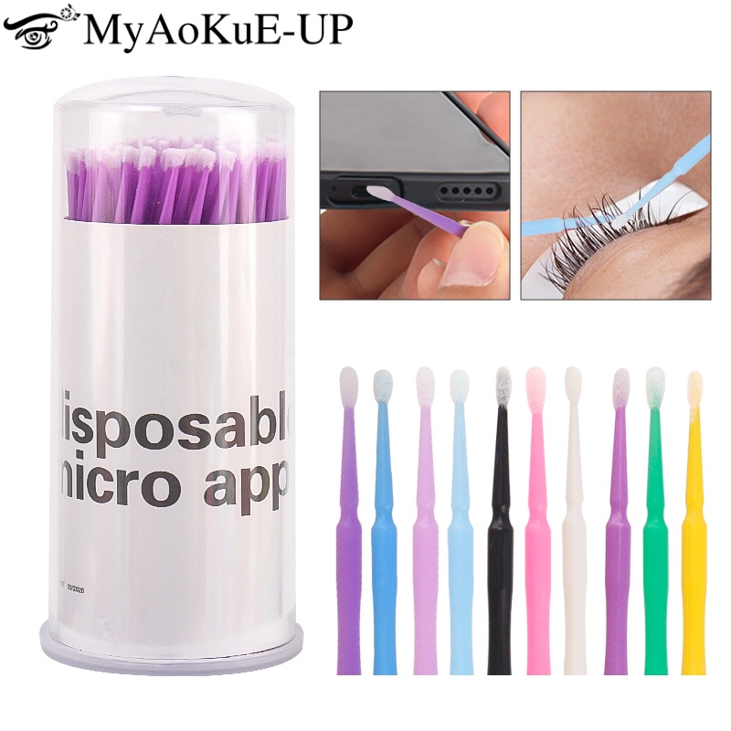 Beauty Makeup Fashion - 100 pçs escova de cílios descartável