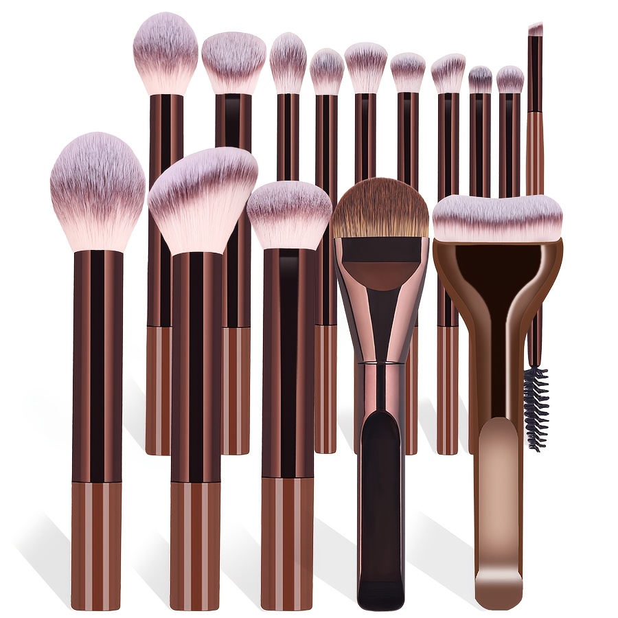 Huda Beauty Makeup Brush Set - Conjunto de 15 Pincéis de Maquiagem
