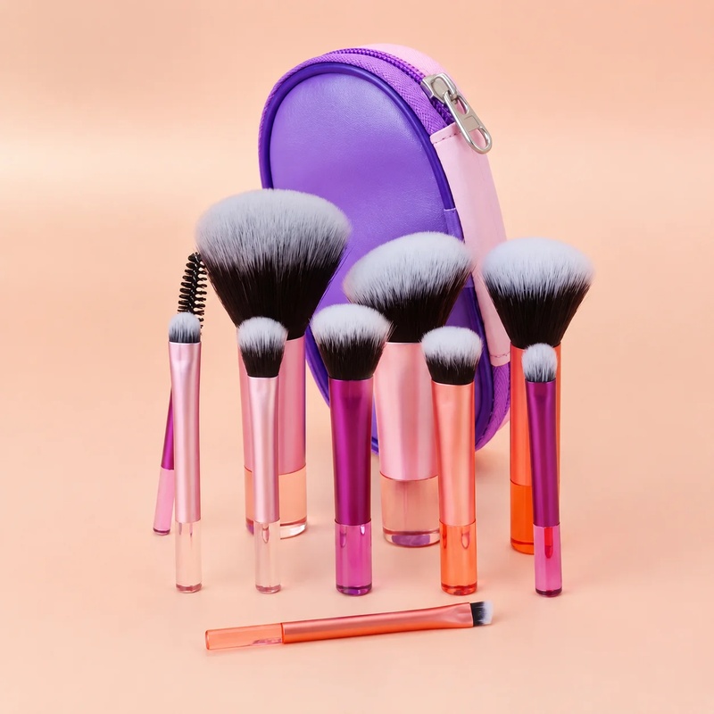 Huda Beauty Makeup Brush Set - Conjunto de 10 Pincéis de Maquiagem