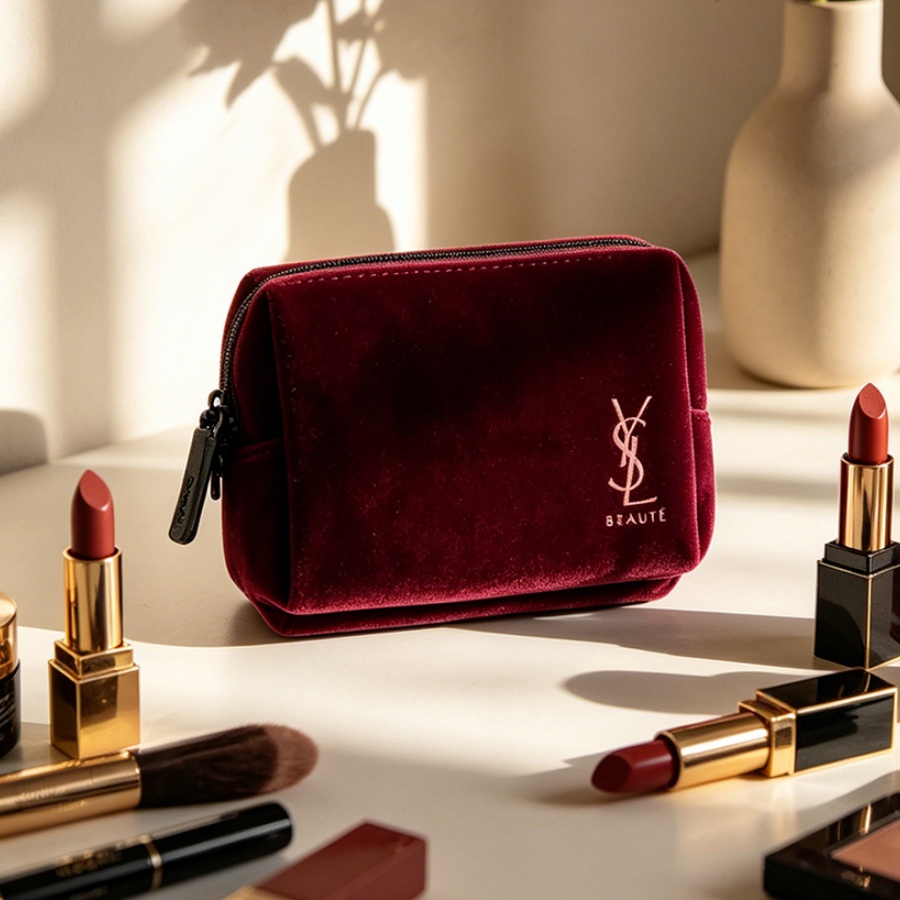 Ysl Beauty Makeup Bag - Bolsa de cosméticos quadrada portátil de
