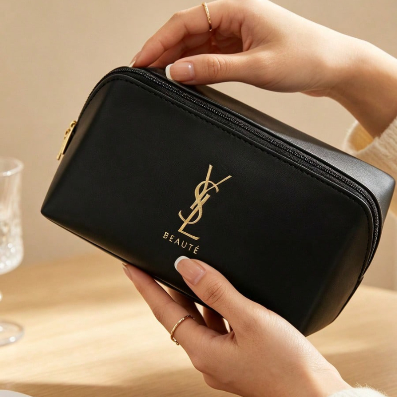 Ysl Beauty Makeup Bag - Bolsa de Cosméticos de Grande Capacidade
