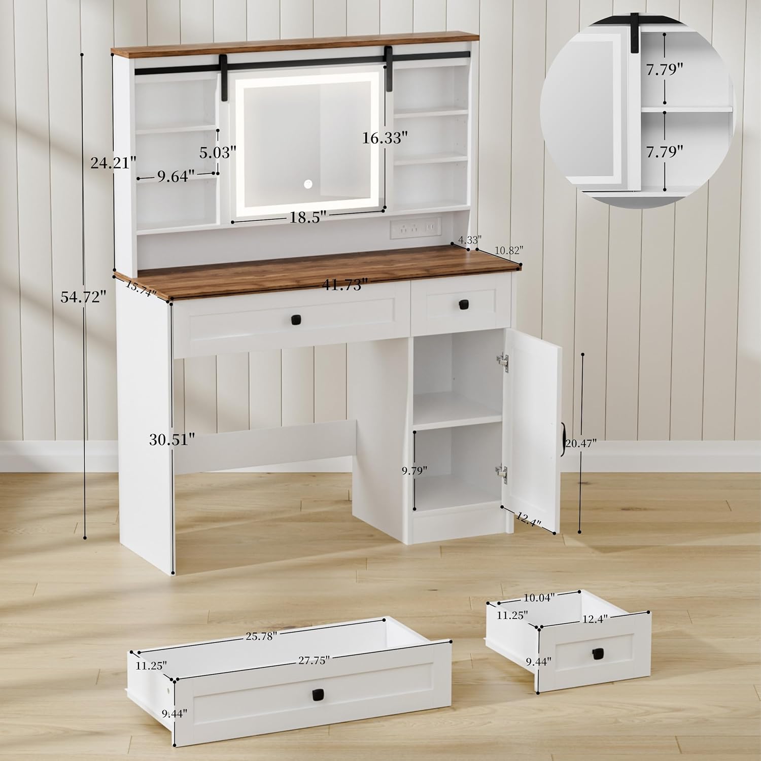 Mesa de Maquiagem Moderna com  - X Beauty Makeup avaliação e preço