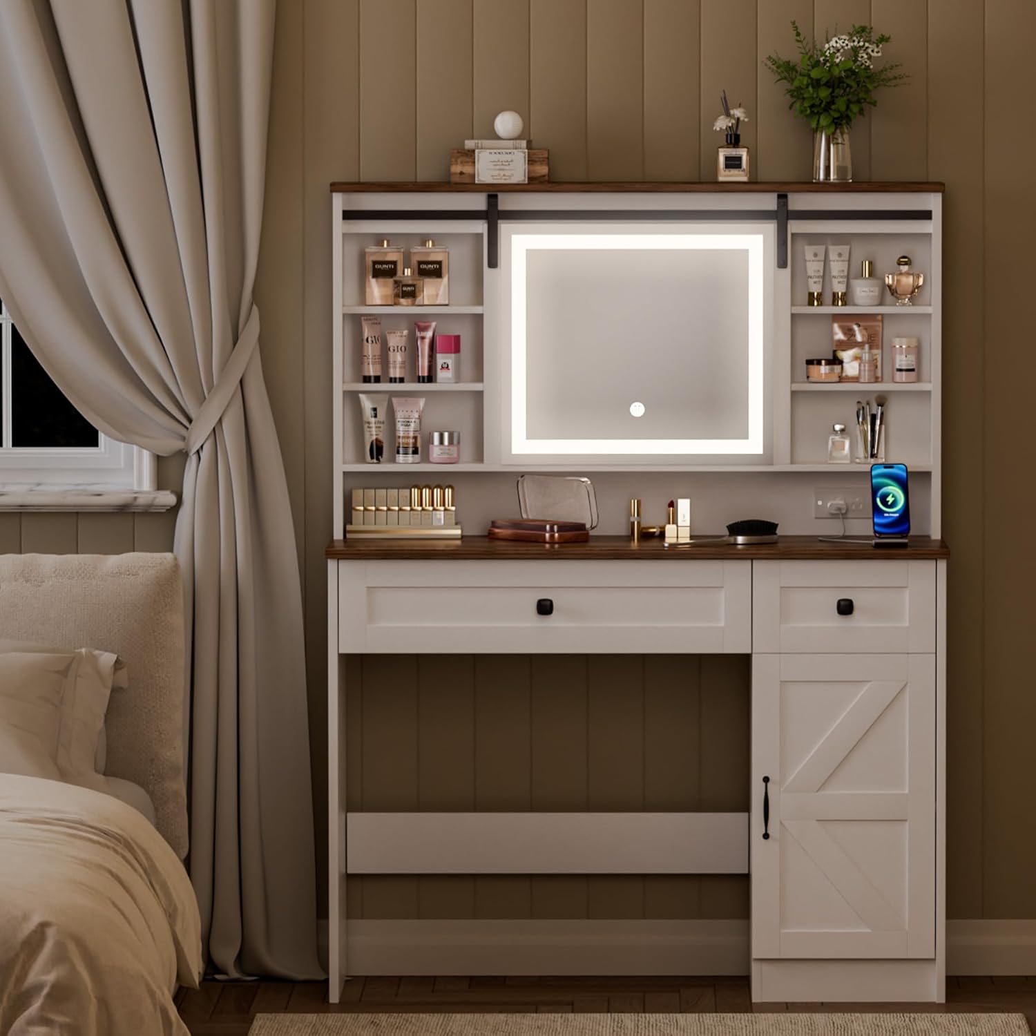 Mesa de Maquiagem Moderna com  - X Beauty Makeup avaliação e preço