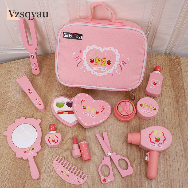 Crianças de madeira jogar casa - Makeup Beauty House avaliação e preço