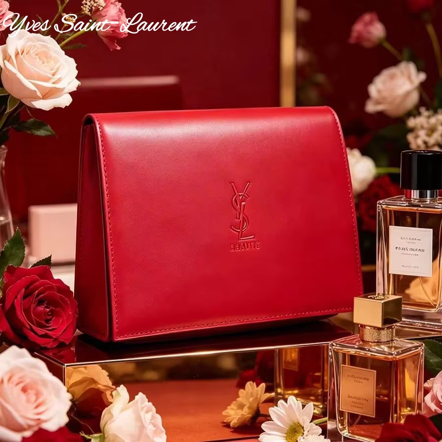 Bolsa Cosmética de Couro Verme - Ysl Beauty Makeup Bag avaliação e preço