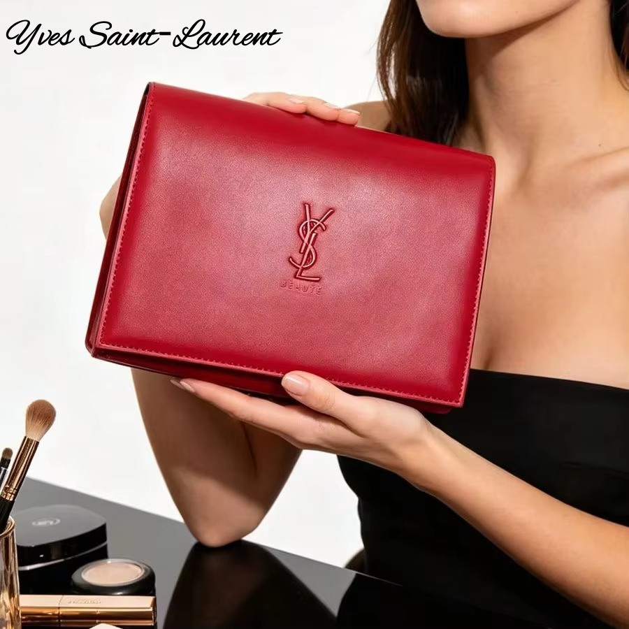 Bolsa Cosmética de Couro Verme - Ysl Beauty Makeup Bag avaliação e preço